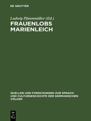 cover image of Frauenlobs Marienleich